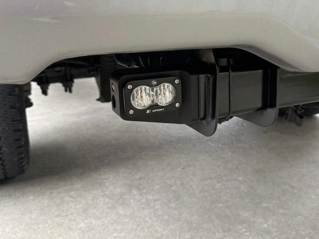Ford Super Duty Reverse Light Mount – Hitch Tube, Baja Designs S2/S1 (2017+)