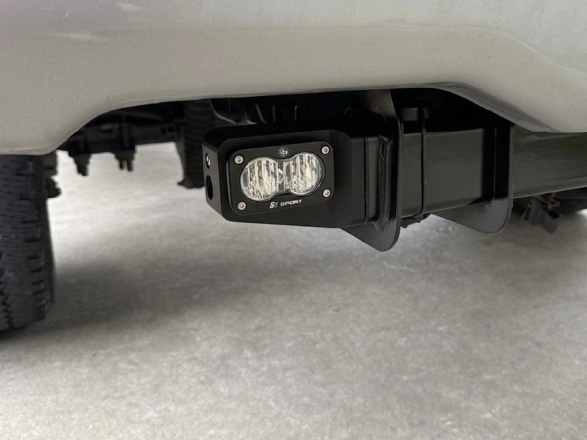 Ford Super Duty Reverse Light Mount – Hitch Tube, Baja Designs S2/S1 (2017+)