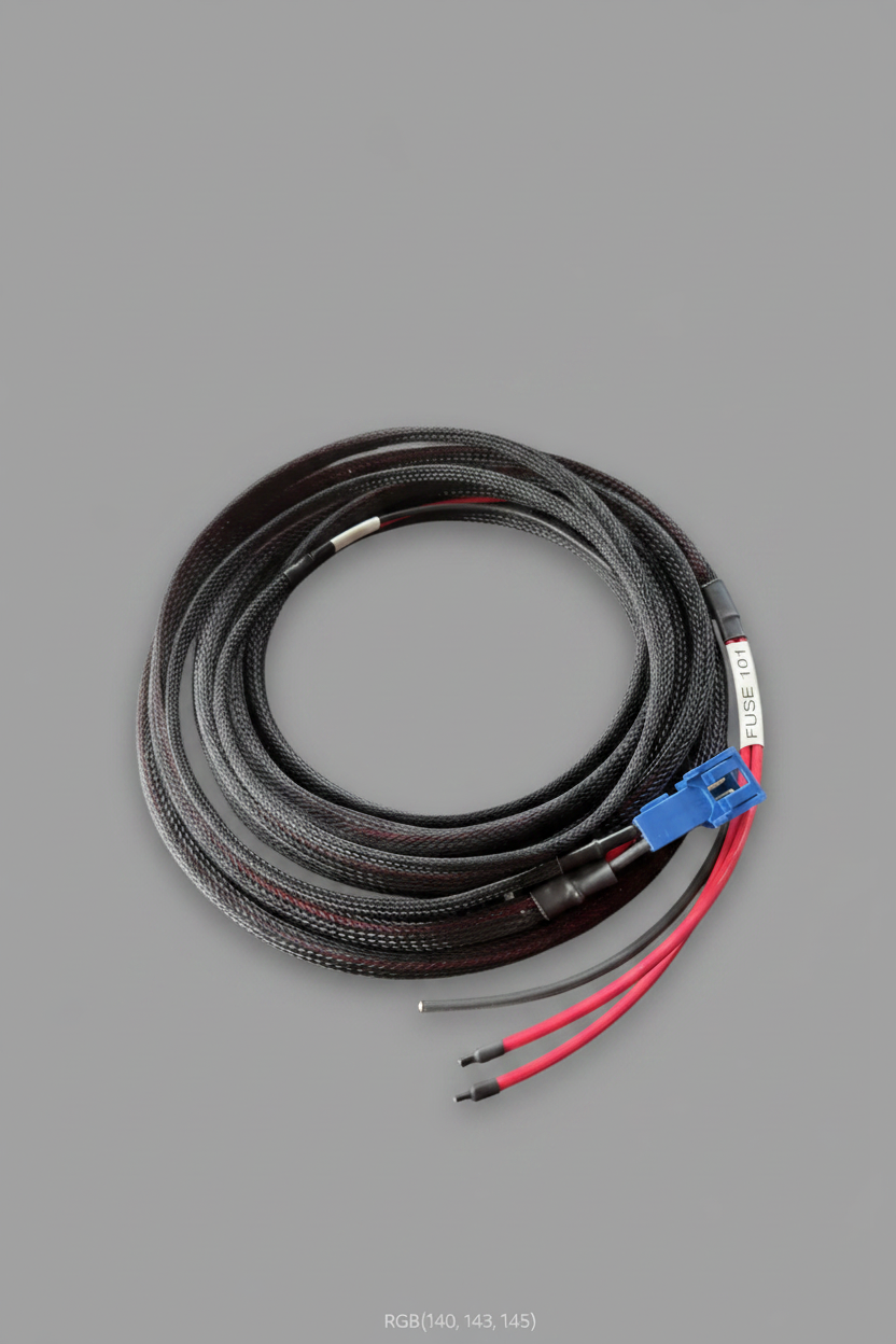 Cable with clean gray background
