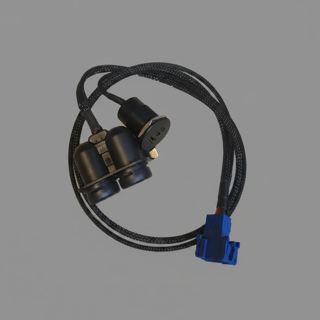 Cable with clean gray background