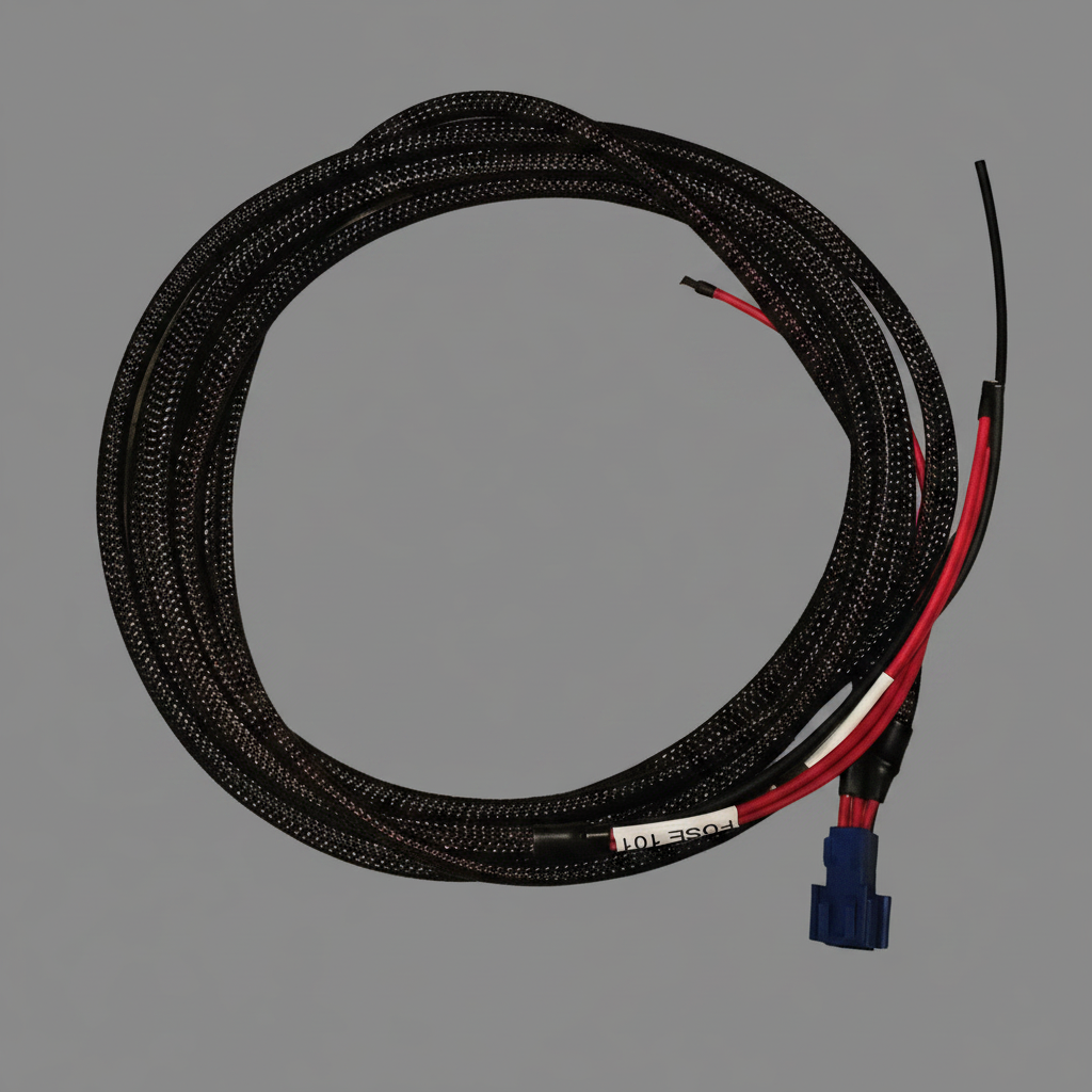 Cable with gray background