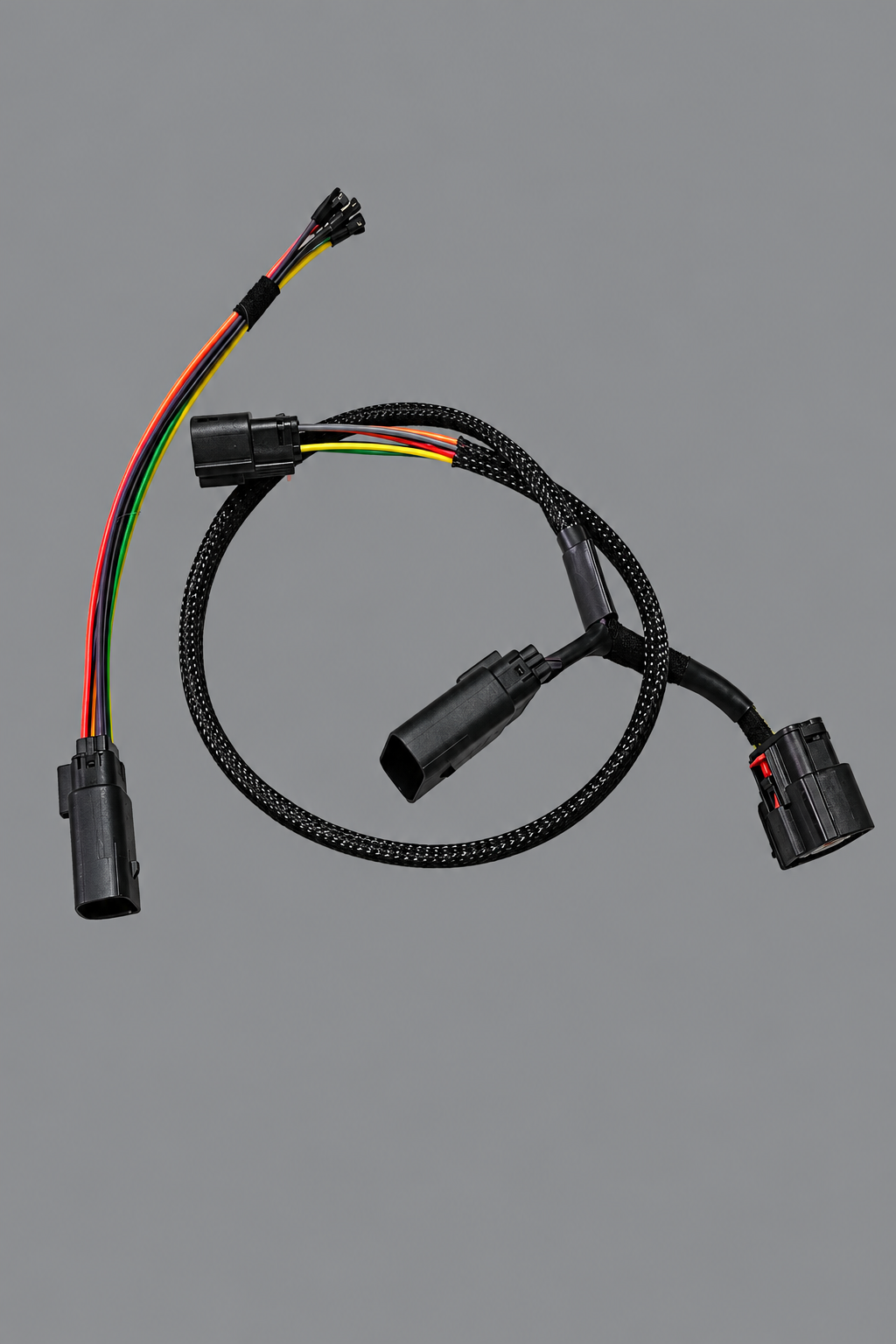 Harness with medium-gray background