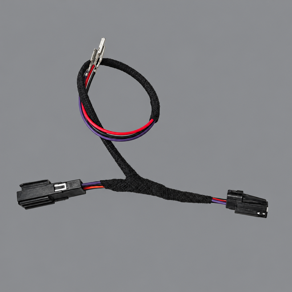 Ford Super Duty Raptor wiring harness on a medium-gray background